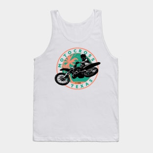 Texas Style Motocross Green Tank Top